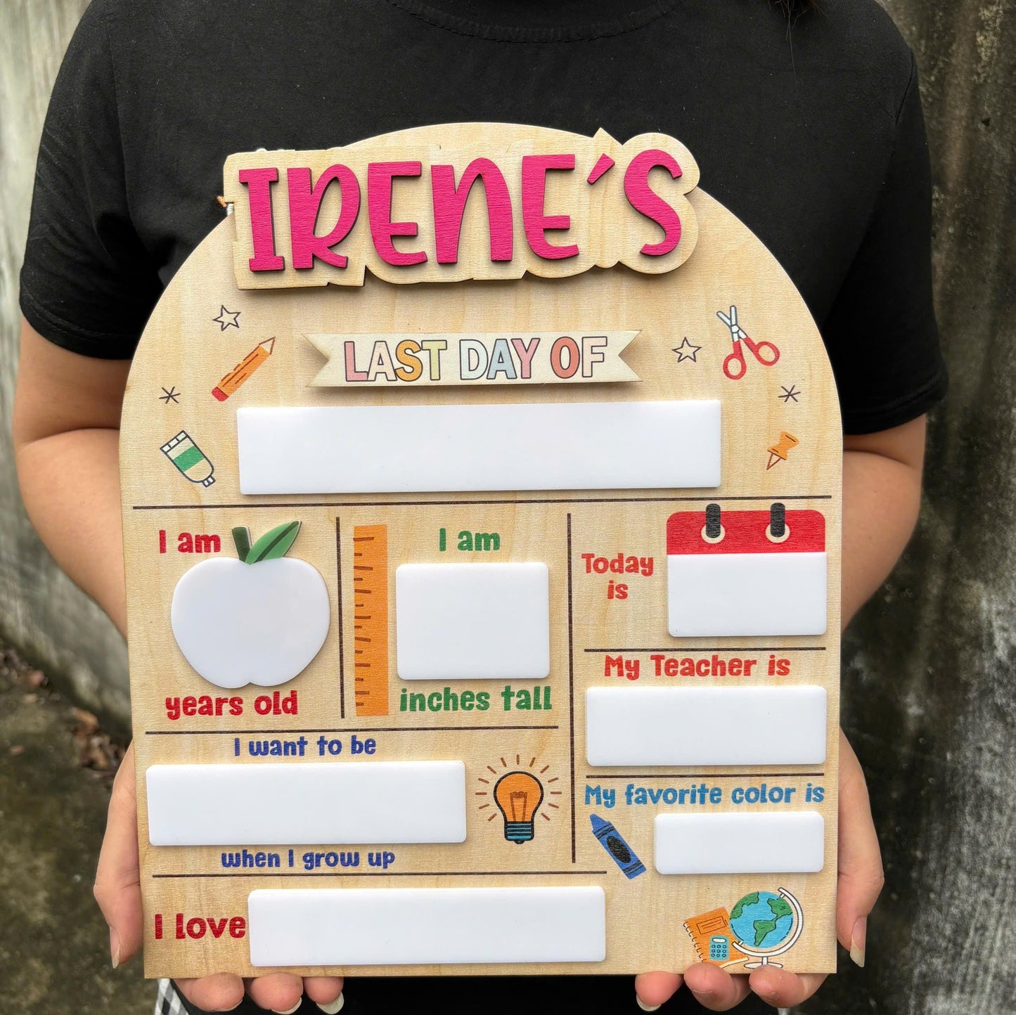 Custom First Day Of School Sign, First & Last Day of School Sign, 1st Day Of Kindergarten Sign, Back To School Board, 1st Day Of School Sign