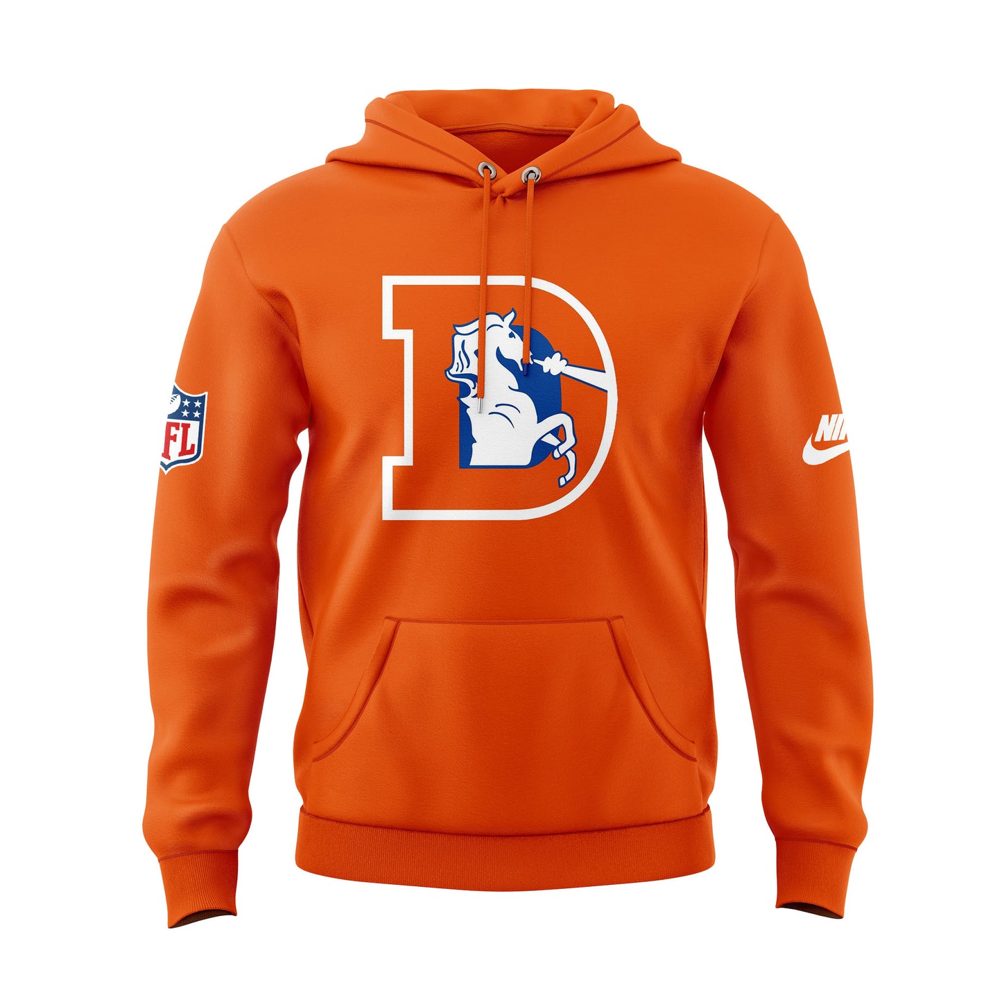 Denver Broncos Coach Sean Payton Throwback Orange Hoodie 2025