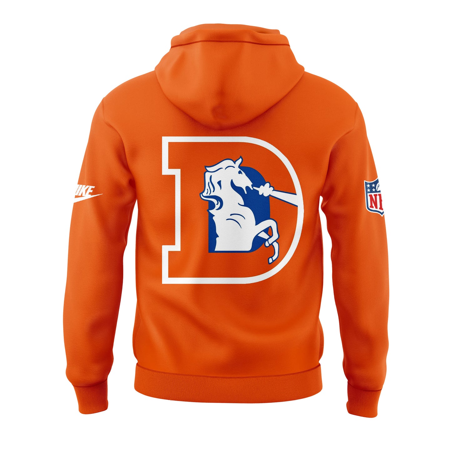 Denver Broncos Coach Sean Payton Throwback Orange Hoodie 2025