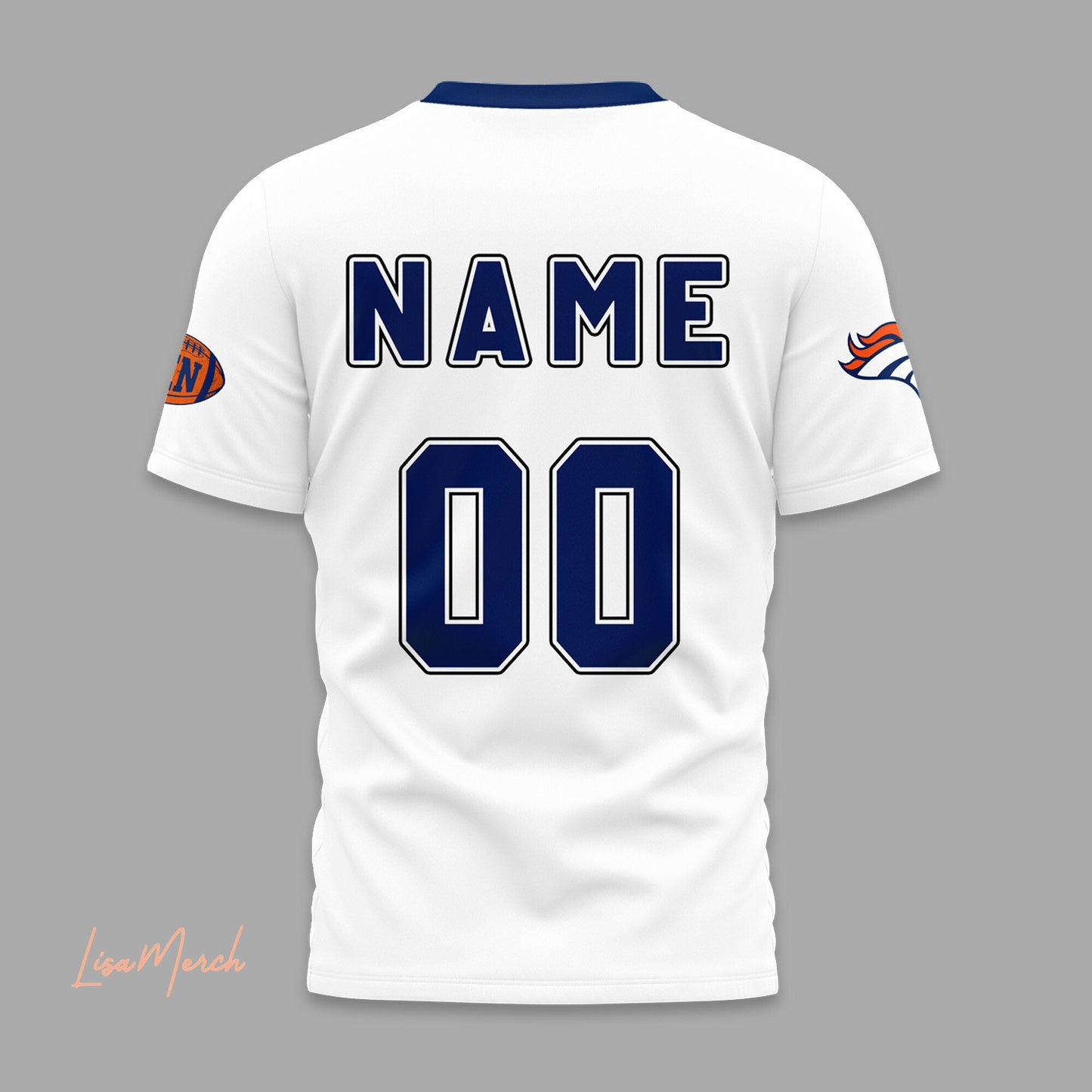 2024 Premium Denver Broncos 3D T Shirt - Denver Broncos Personalized Shirt - Custom Your Name & Number