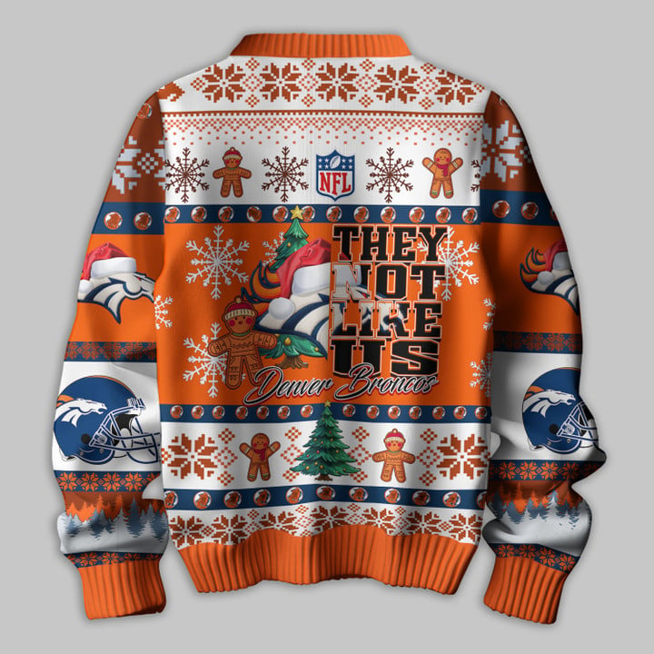 Denver Broncos Premium Ugly Sweater - 2024 The Best Christmas Gift For Denver Broncos Fan - Denver Broncos Premium Knitted Sweater