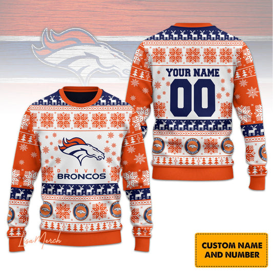 Denver Broncos Ugly Sweater - 2024 The Best Christmas Gift For Denver Broncos Fan