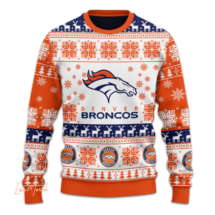 Denver Broncos Ugly Sweater - 2024 The Best Christmas Gift For Denver Broncos Fan