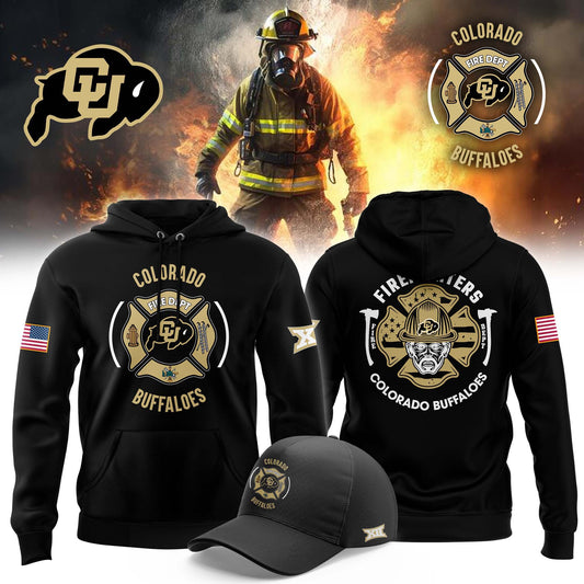 Colorado Buffaloes Football x Firefighter Appreciation Night Premium Limited Pullover Hoodie