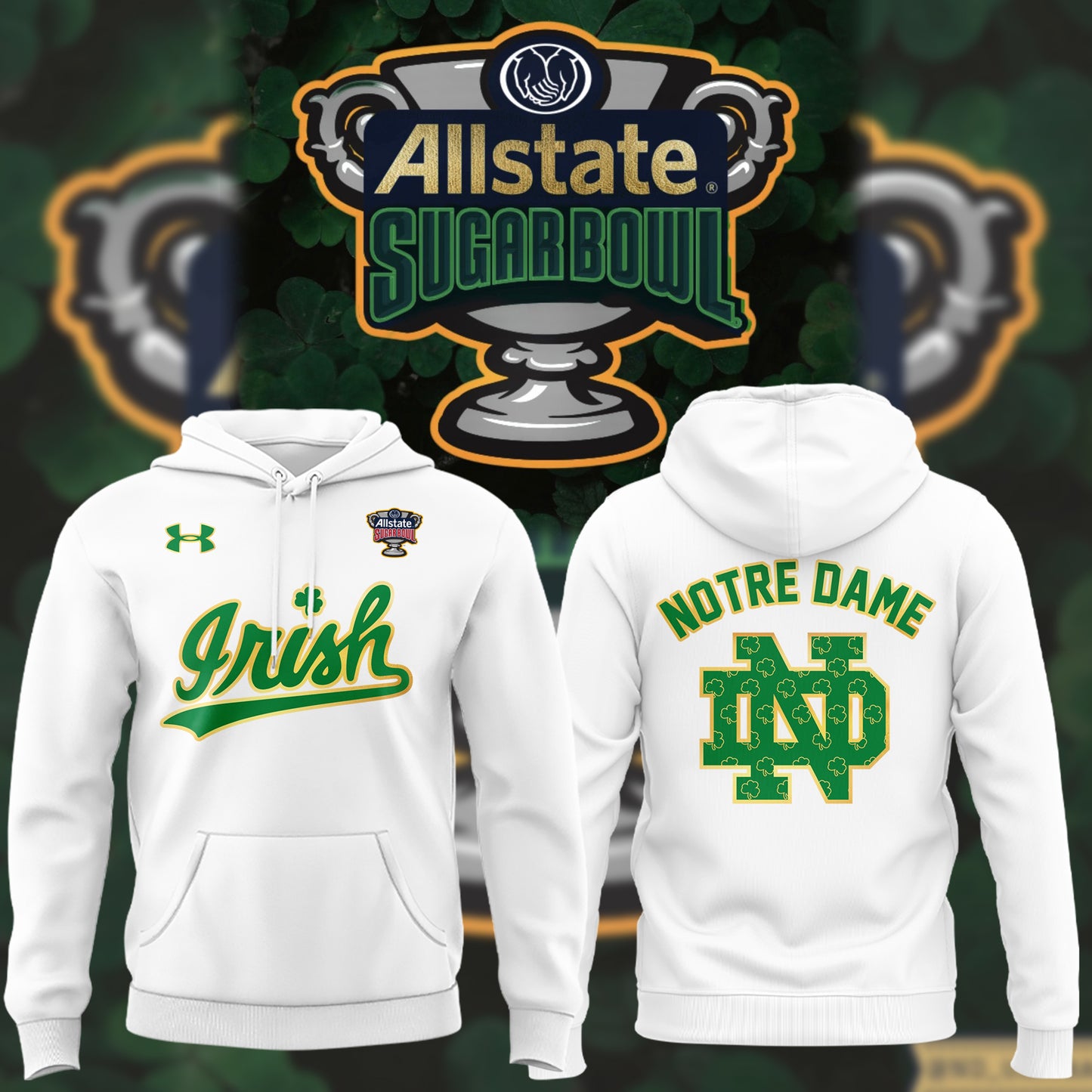 Premium Notre Dame Football Merch - Special Sugar Bowl Notre Dame Football Hoodie