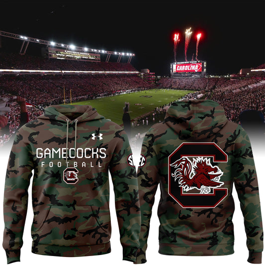 Limited Edition 2024 Military Appreciation Gamecocks Football  Hoodie