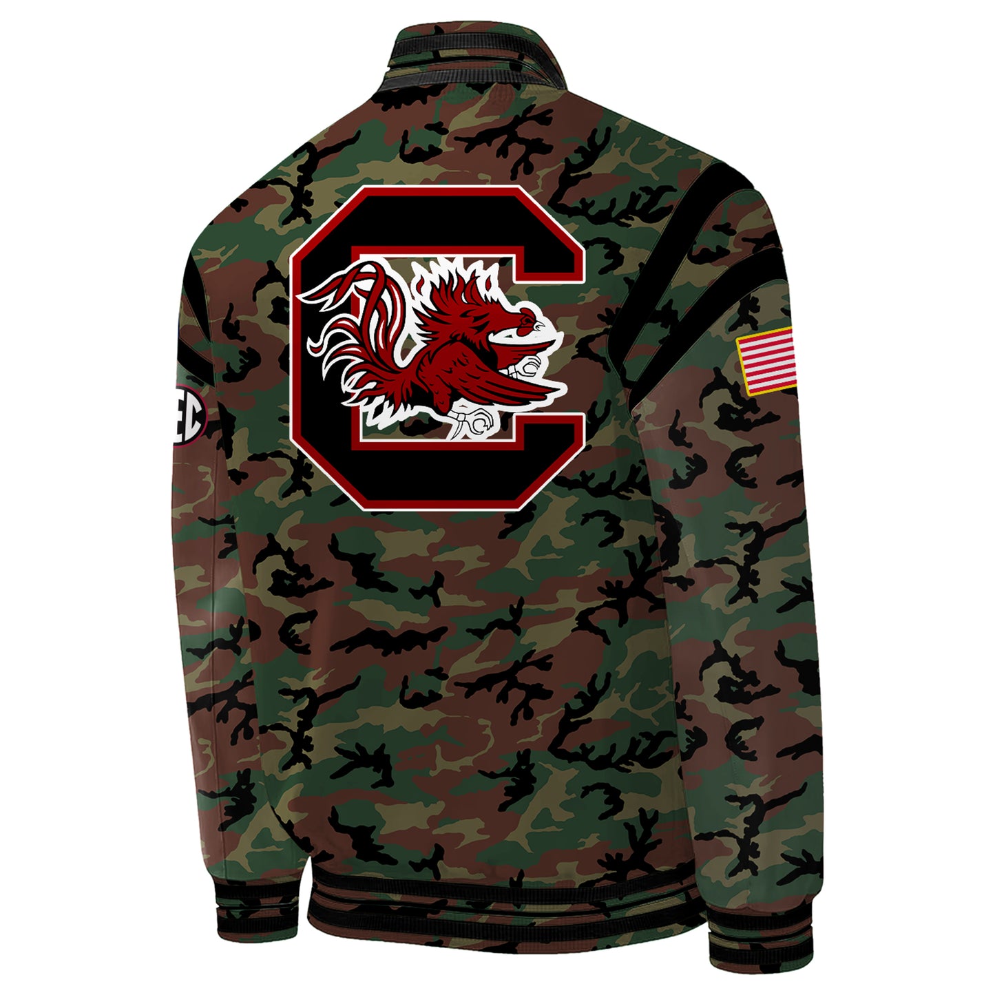 Premium South Carolina Gamecocks football Gear - Limited Edition 2024 Military Appreciation Gamecocks Football Bomber Jacket - Unique Gift For Fan