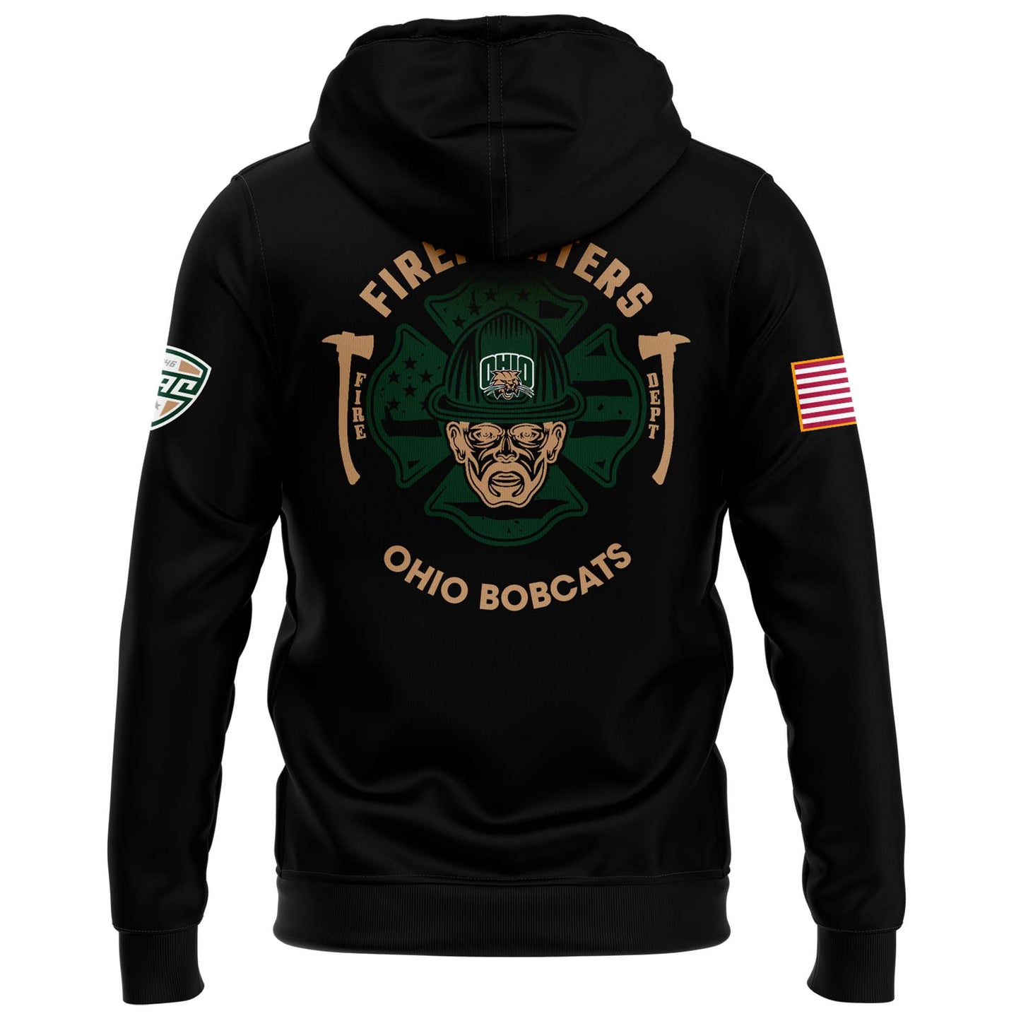 Ohio Bobcats Football x Firefighter Appreciation Night Premium Limited Pullover Hoodie