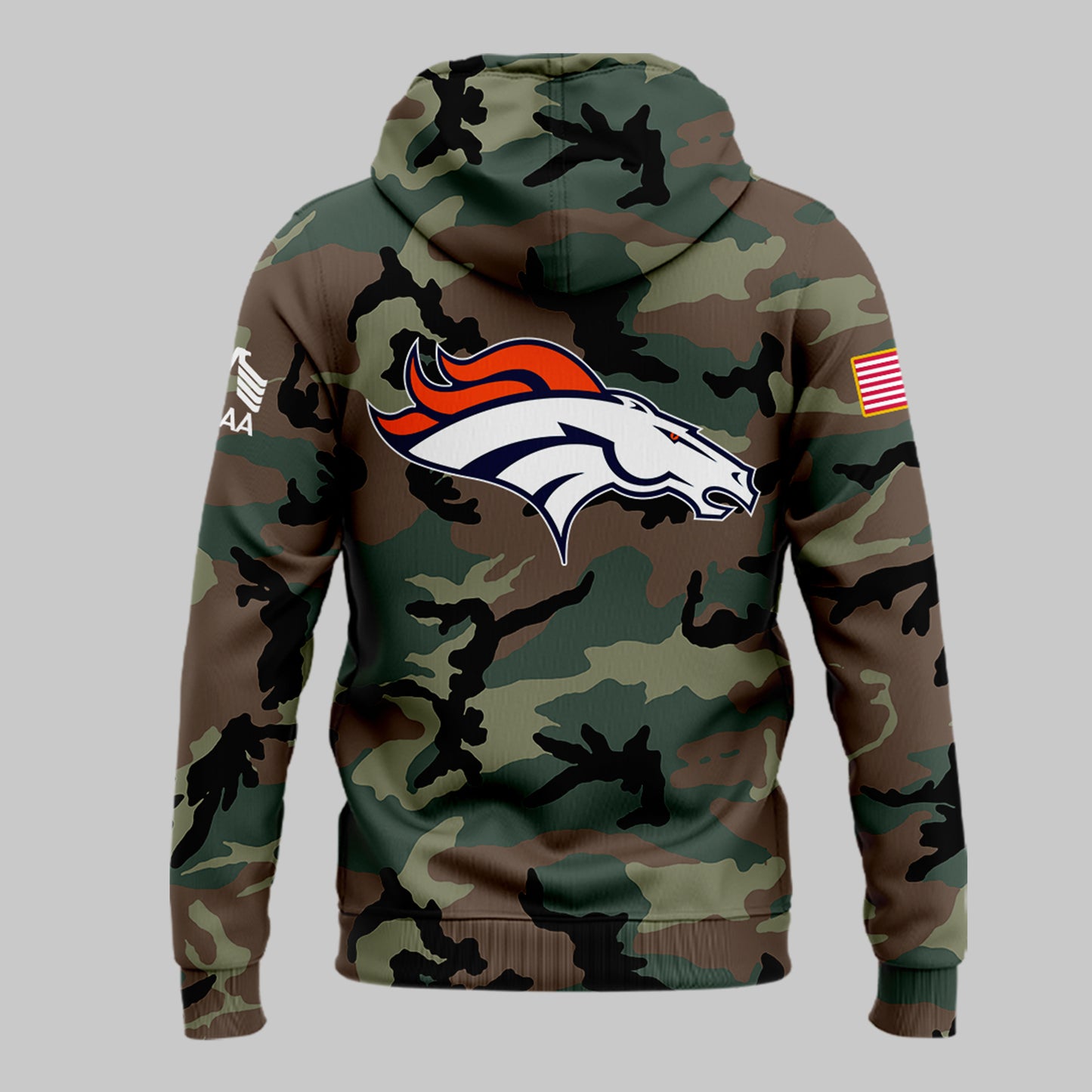 Premium Denver Broncos Gear - Denver Broncos 2024 Military Appreciation Hoodie - Unique Gift For Broncos Football Fan