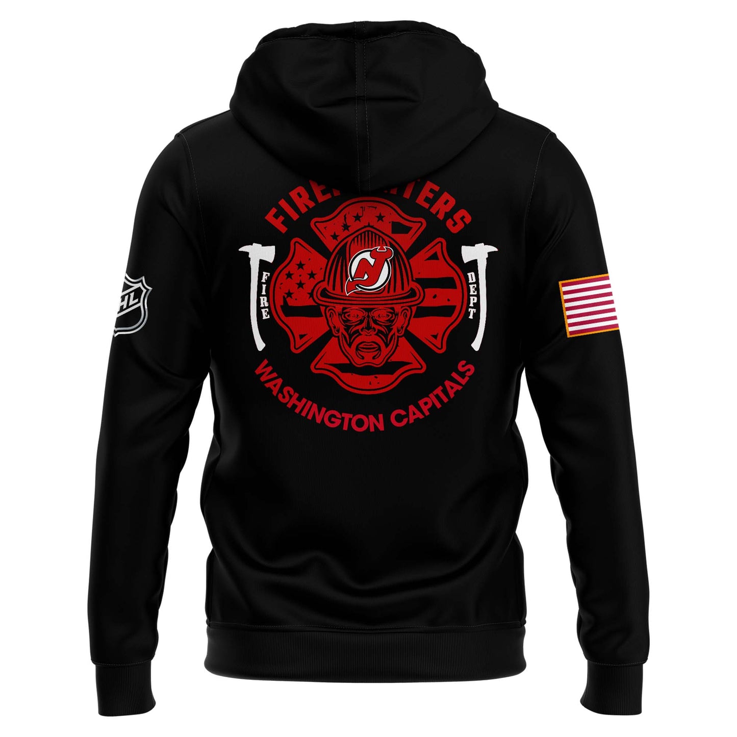 Premium Merch For Loyalists - New Jersey Devils x 2024 Firefighter Appreciation Night Premium Limited Hoodie