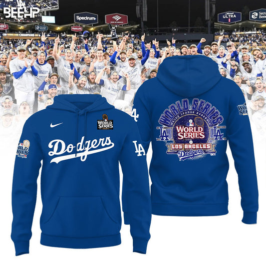 2024 Premium Los Angeles Hoodie - LA Dodgers World Series Champions Hoodie | Jogger | Cap Combo - Unique Christmas Gift For Real Fan - LA Dodger Baseball Hoodie LAD06