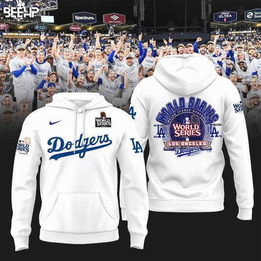 2024 Premium Los Angeles Hoodie - LA Dodgers World Series Champions Hoodie | Jogger | Cap Combo - Unique Christmas Gift For Real Fan - LA Dodger Baseball Hoodie