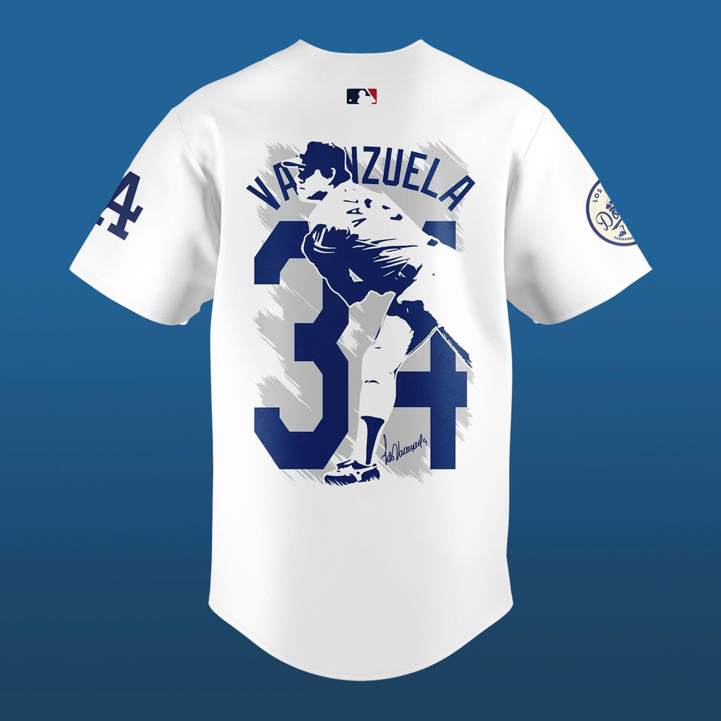 Los Angeles Dodgers Fernando Valenzuela FOREVER 34 Special Jersey - Fernando Valenzuela Jersey - Unique Christmas Gift For Real Fan 02