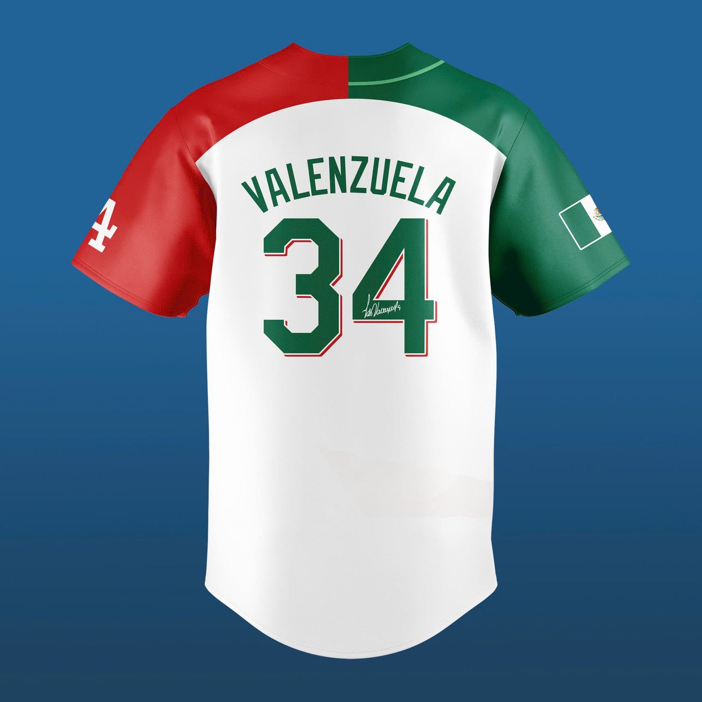 Los Angeles Dodgers Fernando Valenzuela FOREVER 34 Special Jersey - Fernando Valenzuela Jersey Mexico Version - Unique Christmas Gift For Real Fan FV05