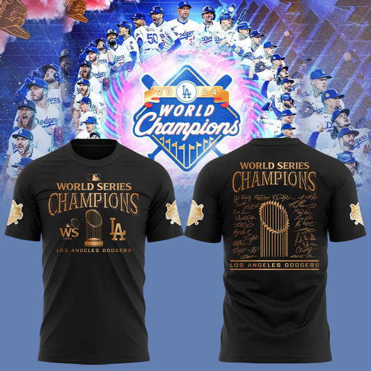 2024 Premium Los Angeles Shirt - LA Dodgers World Series Champions T-Shirt | Jogger | Cap Combo - Unique Christmas Gift For Real Fan - LA Dodger Baseball T-shirt LAD03