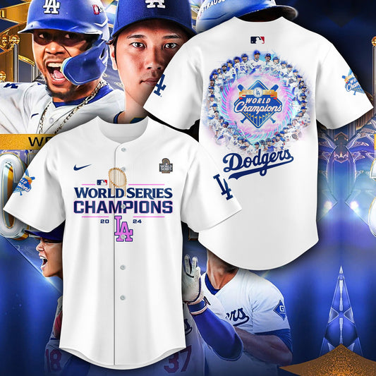 2024 Premium Los Angeles Shirt - LA Dodgers World Series Champions Jersey | Jogger | Cap Combo - Unique Christmas Gift For Real Fan - LA Dodger Baseball Jersey LAD08