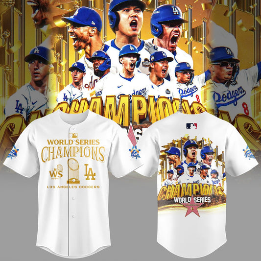 2024 Premium Los Angeles Shirt - LA Dodgers World Series Champions Jersey | Jogger | Cap Combo - Unique Christmas Gift For Real Fan - LA Dodger Baseball Jersey LAD11