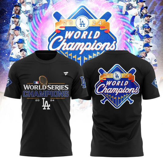 2024 Premium Los Angeles Shirt - LA Dodgers World Series Champions T-Shirt | Jogger | Cap Combo - Unique Christmas Gift For Real Fan - LA Dodger Baseball T-shirt LAD05