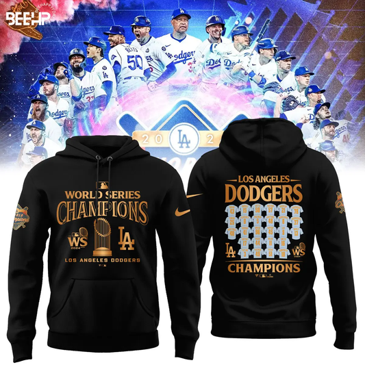 2024 Premium Los Angeles Hoodie - LA Dodgers World Series Champions Hoodie | Jogger | Cap Combo - Unique Christmas Gift For Real Fan - LA Dodger Baseball Hoodie LAD11