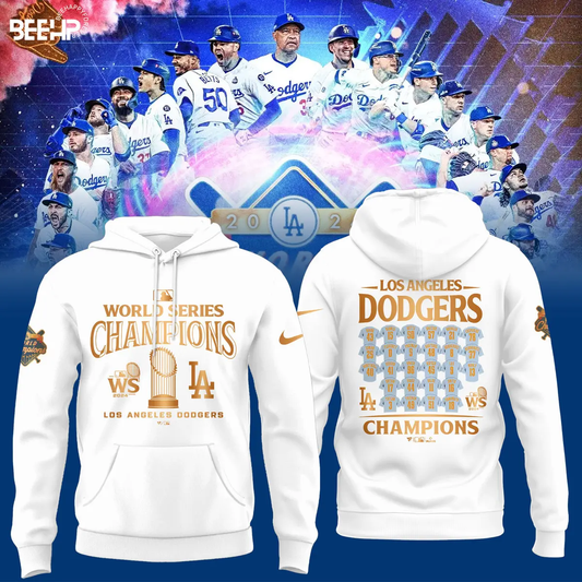 2024 Premium Los Angeles Hoodie - LA Dodgers World Series Champions Hoodie | Jogger | Cap Combo - Unique Christmas Gift For Real Fan - LA Dodger Baseball Hoodie LAD03