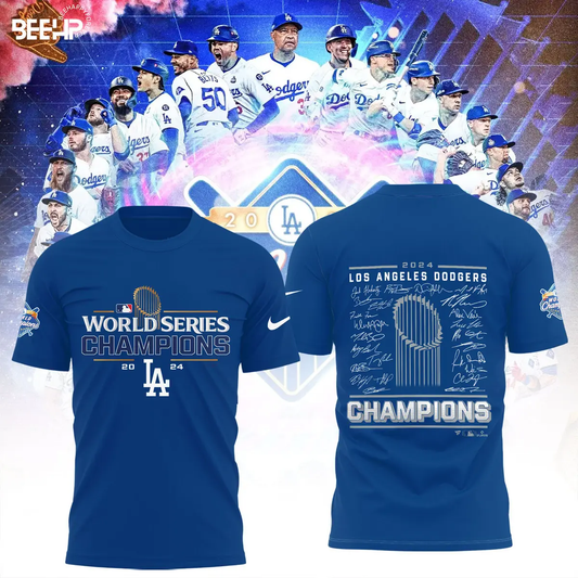 2024 Premium Los Angeles Shirt - LA Dodgers World Series Champions T-Shirt | Jogger | Cap Combo - Unique Christmas Gift For Real Fan - LA Dodger Baseball T-shirt LAD15