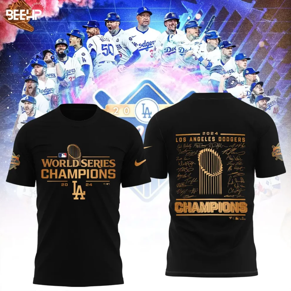 2024 Premium Los Angeles Shirt - LA Dodgers World Series Champions T-Shirt | Jogger | Cap Combo - Unique Christmas Gift For Real Fan - LA Dodger Baseball T-shirt LAD17