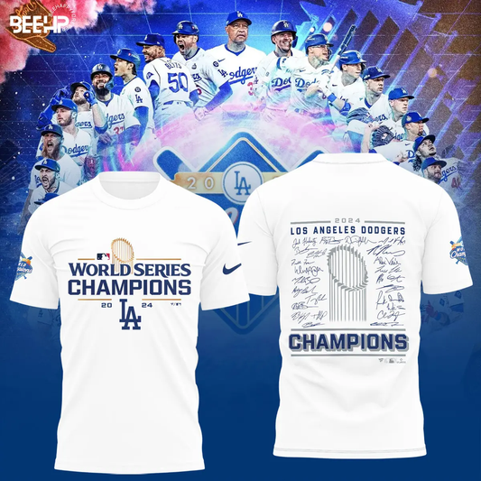 2024 Premium Los Angeles Shirt - LA Dodgers World Series Champions T-Shirt | Jogger | Cap Combo - Unique Christmas Gift For Real Fan - LA Dodger Baseball T-shirt LAD12