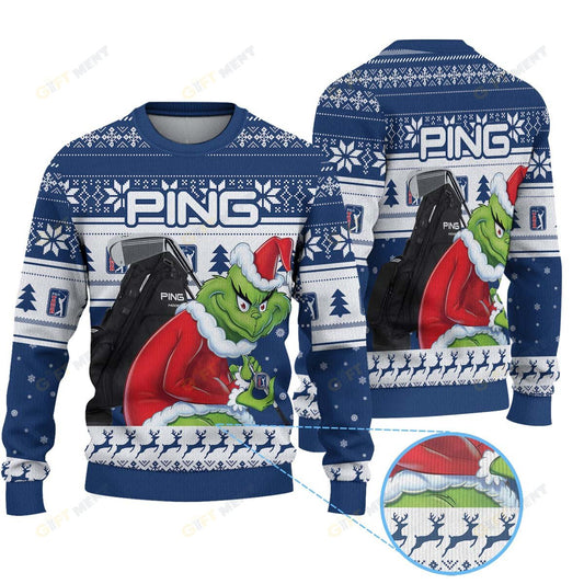 Premium Ugly Chritsmas Sweater For Fan Premium PING PGA TOUR Ugly Sweater  - 2024 Unique Ugly Xmas Jumper