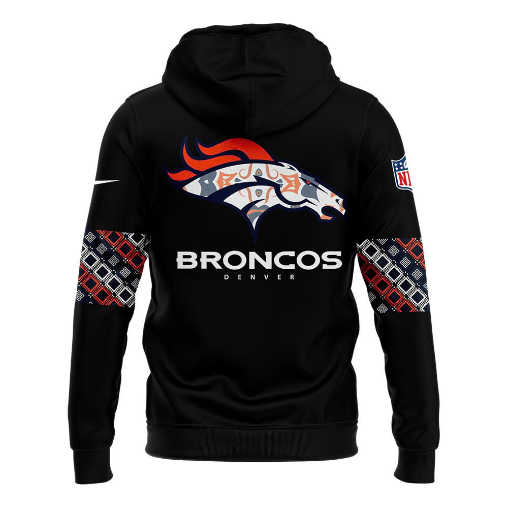 Denver Broncos Hoodie 2024 Season - Denver Broncos 2024 Native American Heritage Month Premium Limited Pullover Hoodie