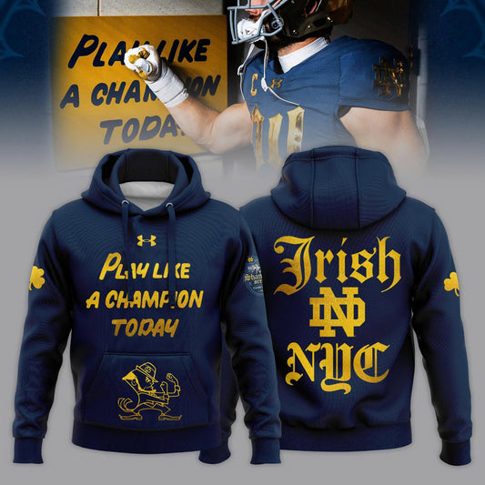 Premium Notre Dame Football Merch - Limited Edition Notre Dame Fighting Irish 2025 Shamrock Series Hoodie - Be Bold, Be Gold: Notre Dame Fan Wear!