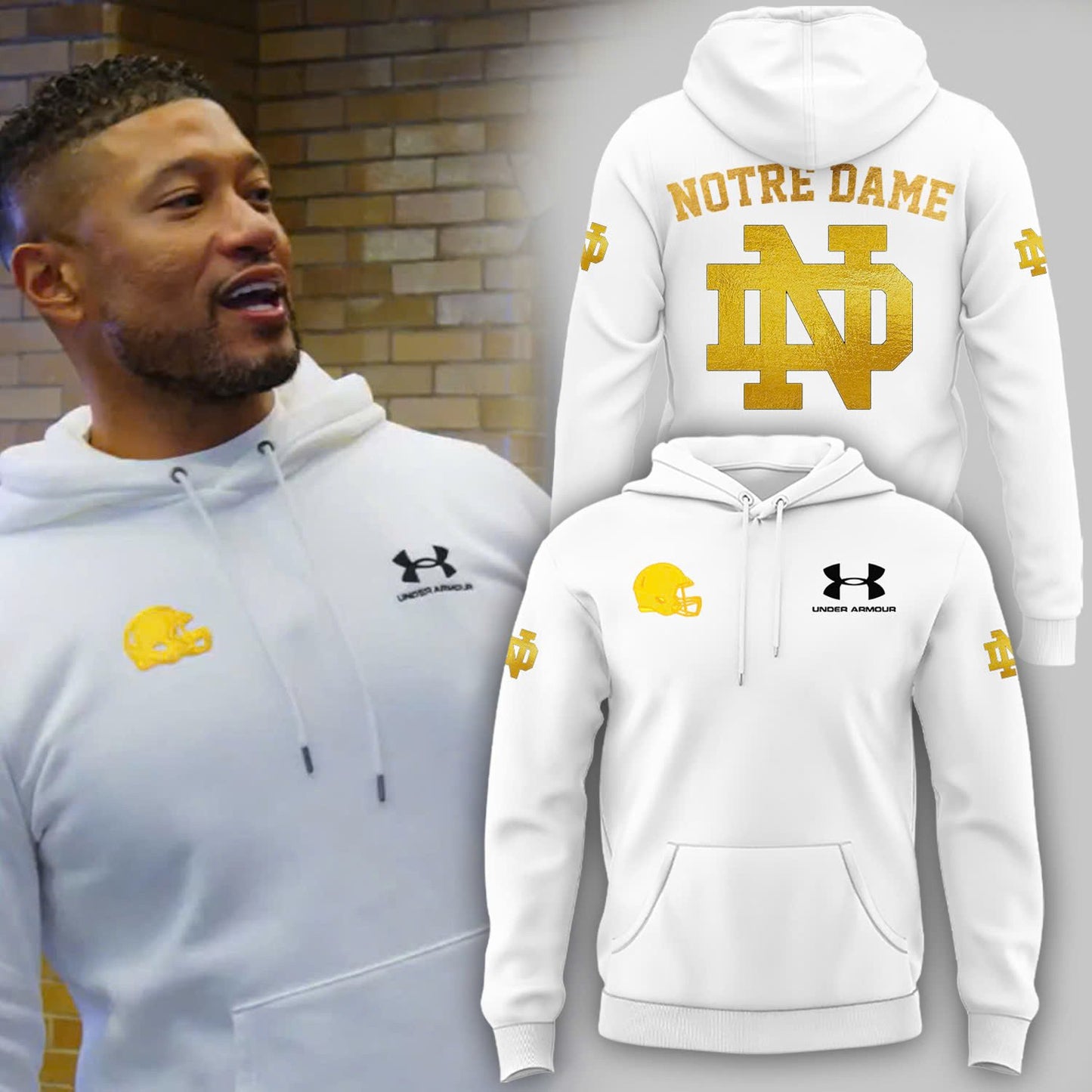 Premium Notre Dame Football Merch - Special 2025 Shamrock Series Notre Dame Football Hoodie - Be Bold, Be Gold: Notre Dame Fan Wear!