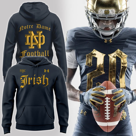 Premium Notre Dame Football Merch - Special 2025 Shamrock Series Notre Dame Football Hoodie - Be Bold, Be Gold: Notre Dame Fan Wear!