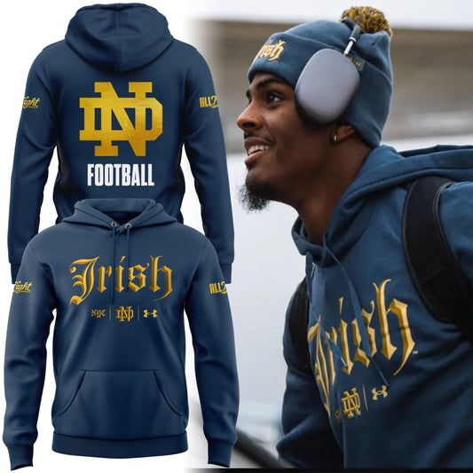 Premium Notre Dame Football Merch - Special 2025 Shamrock Series Notre Dame Football Hoodie - Be Bold, Be Gold: Notre Dame Fan Wear!