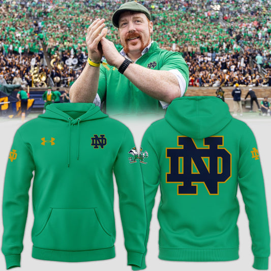 Premium Notre Dame Football Merch - Special 2025 Shamrock Series Notre Dame Football Hoodie - Be Bold, Be Gold: Notre Dame Fan Wear!