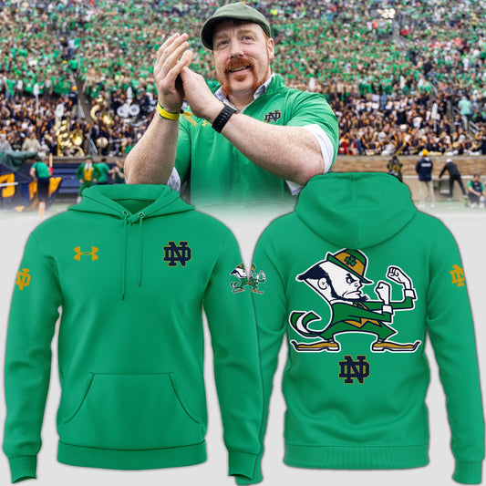 Premium Notre Dame Football Merch - Special 2025 Shamrock Series Notre Dame Football Hoodie - Be Bold, Be Gold: Notre Dame Fan Wear!