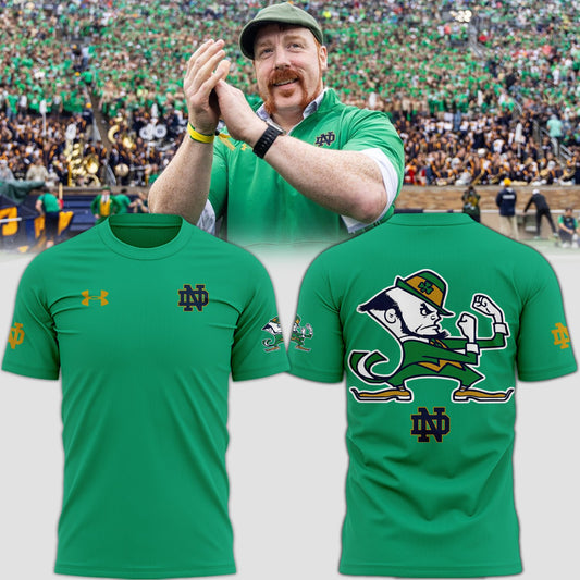 Premium Notre Dame Football Merch - Special 2025 Shamrock Series Notre Dame Football T-Shirt - Be Bold, Be Gold: Notre Dame Fan Wear!