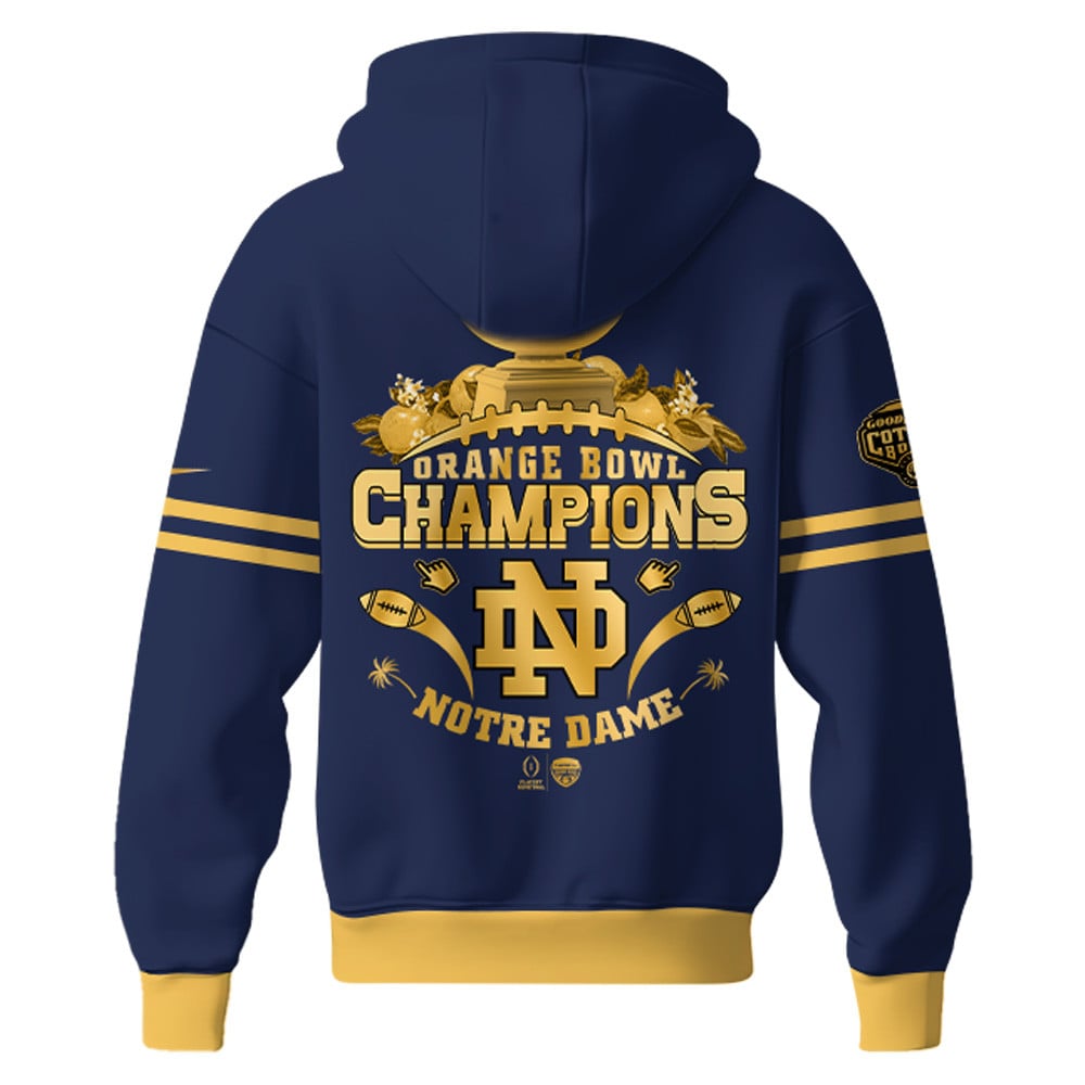 Notre Dame Fighting Irish NCAA Orange Bowl Champions Limited Edition Hoodie 2025