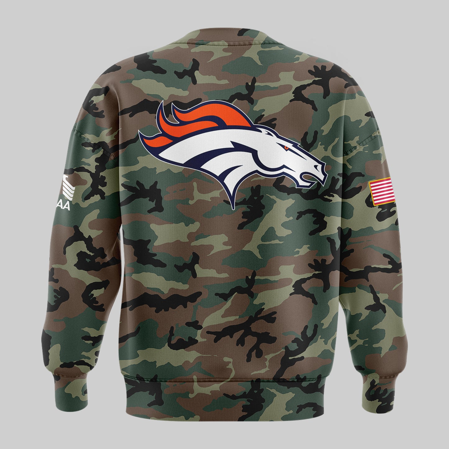 Premium Denver Broncos Gear - Denver Broncos 2024 Military Appreciation Sweatshirt - Unique Gift For Broncos Football Fan DB01