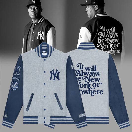 2024 Premium New York Yankees World Series Baseball Jacket - Limited Edition New York Yankees x New York or Nowhere Varsity Jacket 2024