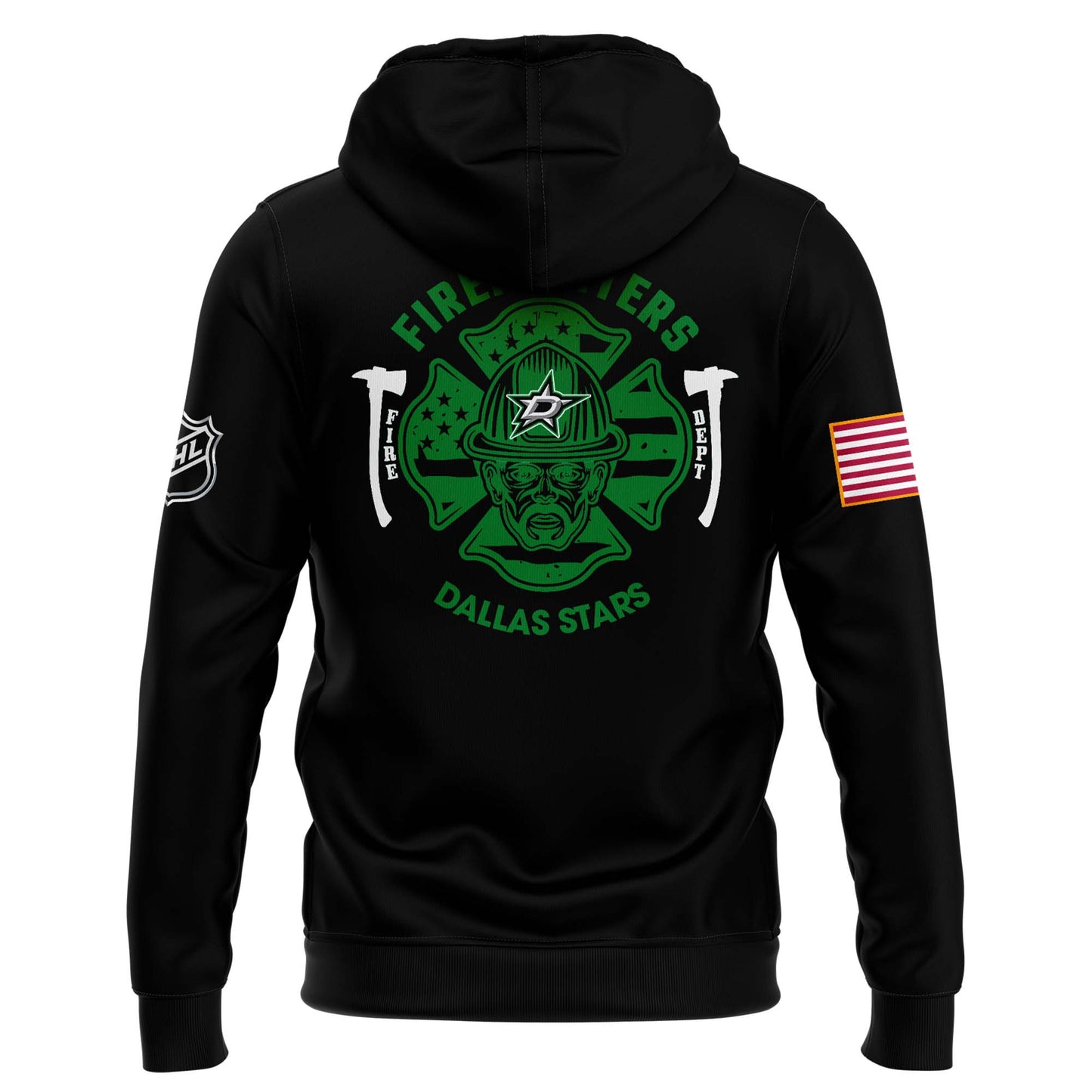 Premium Merch For Loyalists - Dallas Stars Hockey x 2024 Firefighter Appreciation Night Premium Limited Hoodie