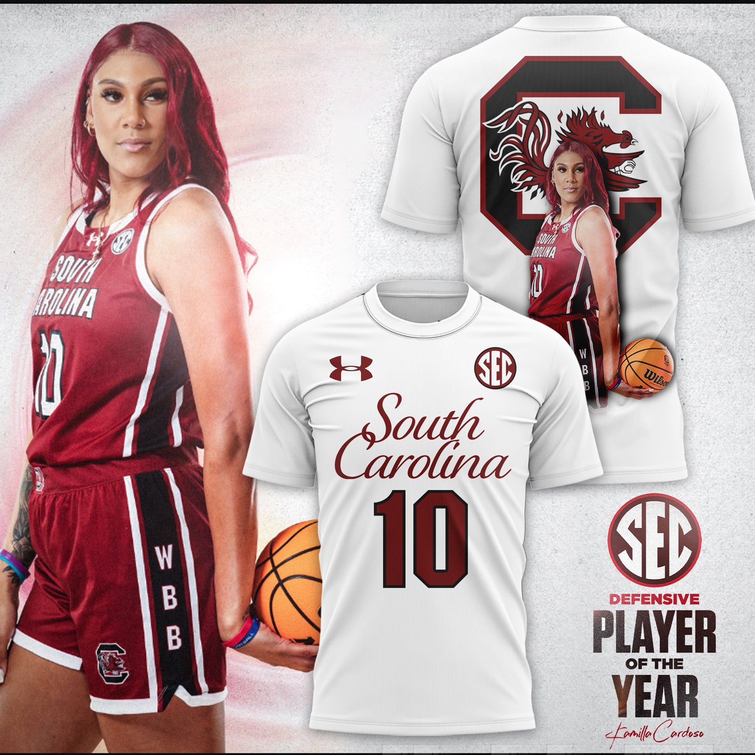 South Carolina Basketball Womens T-Shirt