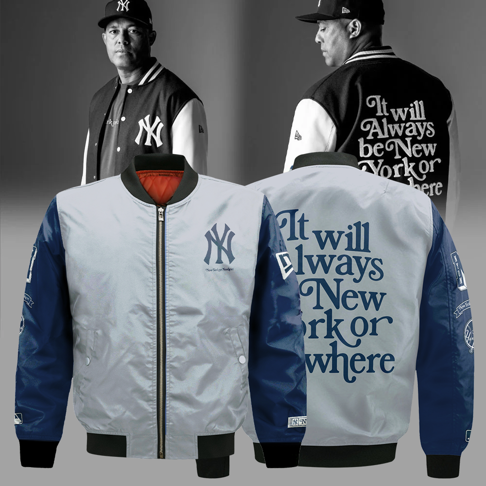 New York Yankees Premium Bomber Jacket - Limited Edition New York Yankees x New York or Nowhere Bomber Jacket NYY02