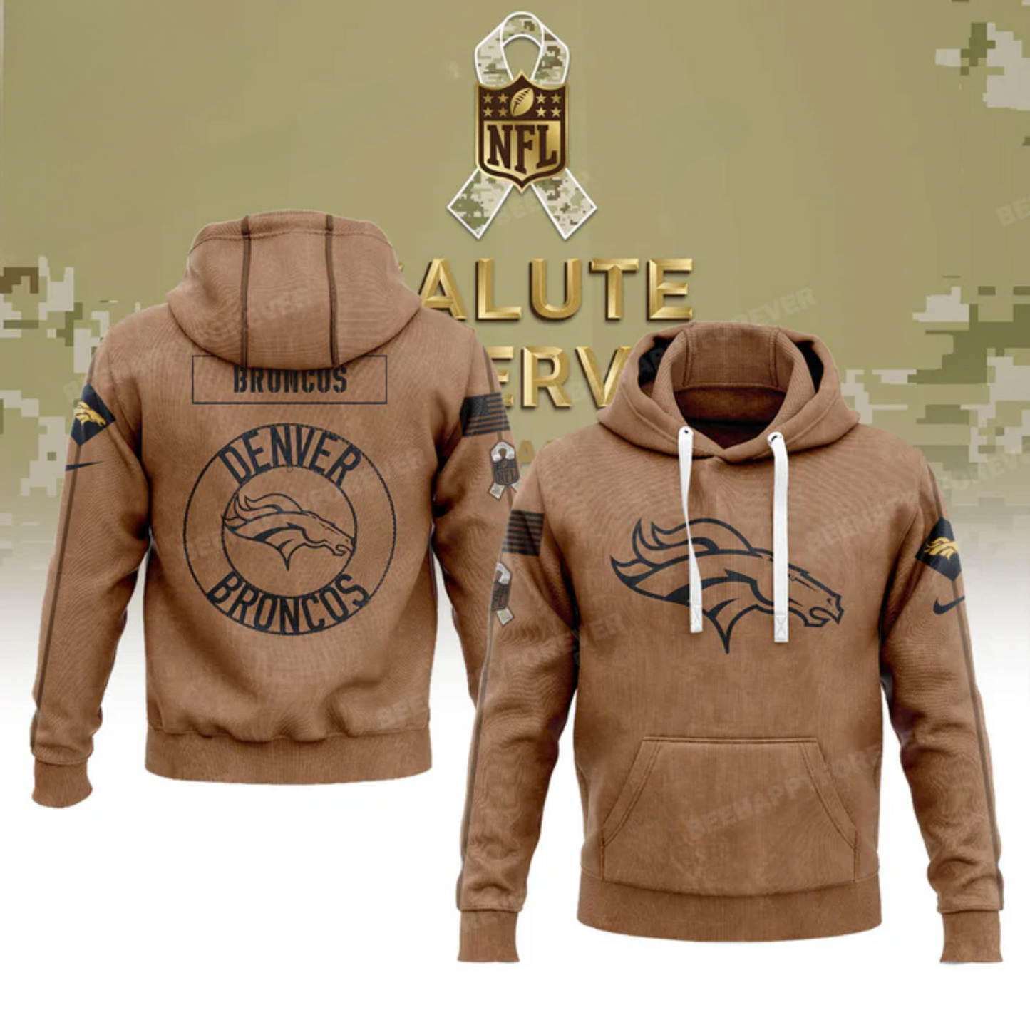 Denver Broncos Salute To Service Hoodie Combo