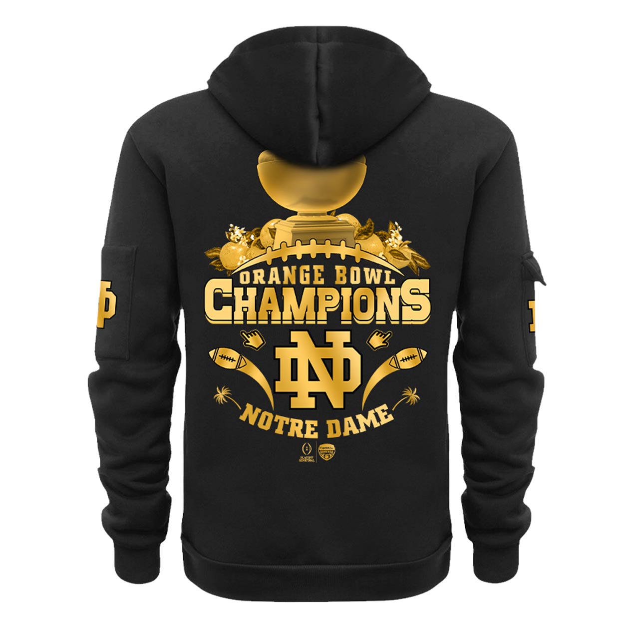 Notre Dame Fighting Irish NCAA Orange Bowl Champions Limited Edition New Hoodie 2025