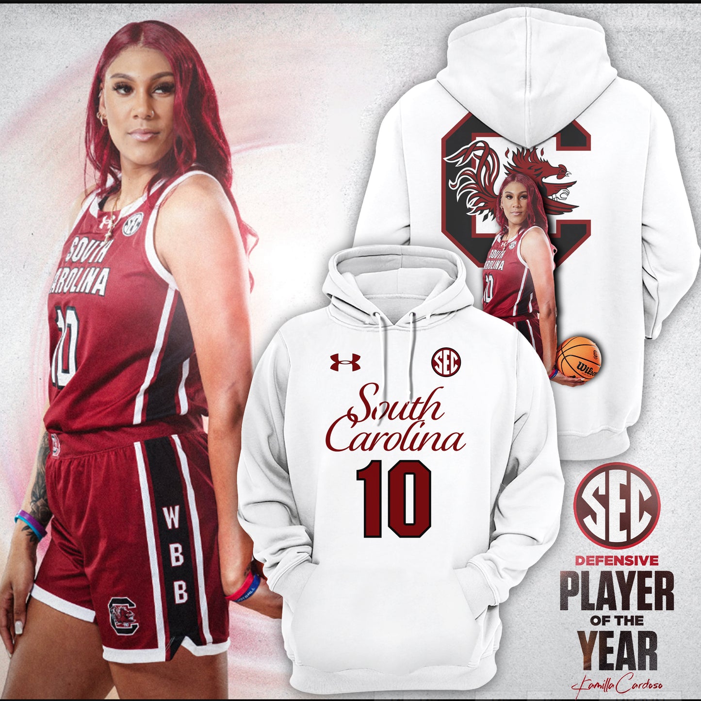 Premium South Carolina Gamecocks Gear - South Carolina Basketball Womens Hoodie