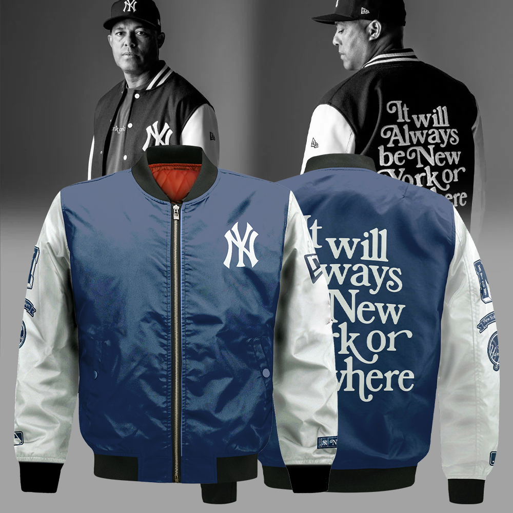 New York Yankees Premium Bomber Jacket - Limited Edition New York Yankees x New York or Nowhere Bomber Jacket NYY01