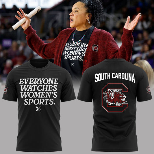 Premium South Carolina Gamecocks Gear - "Everyone Watches Women Sports " T-Shirt