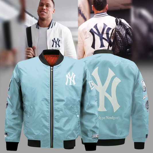 New York Yankees Premium Bomber Jacket - Limited Edition New York Yankees x New York or Nowhere Bomber Jacket NYY04