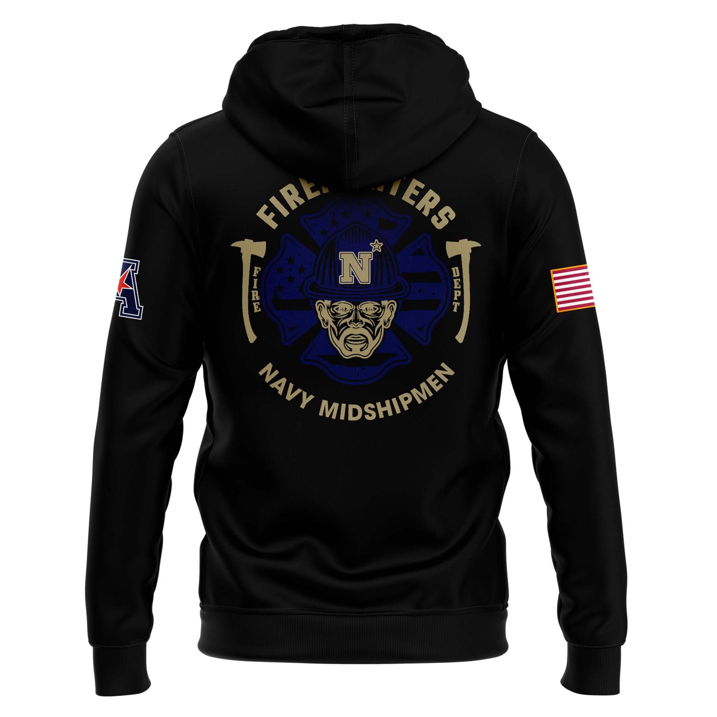 Navy Midshipmen Football x 2024 Firefighter Appreciation Night Premium Limited Pullover Hoodie