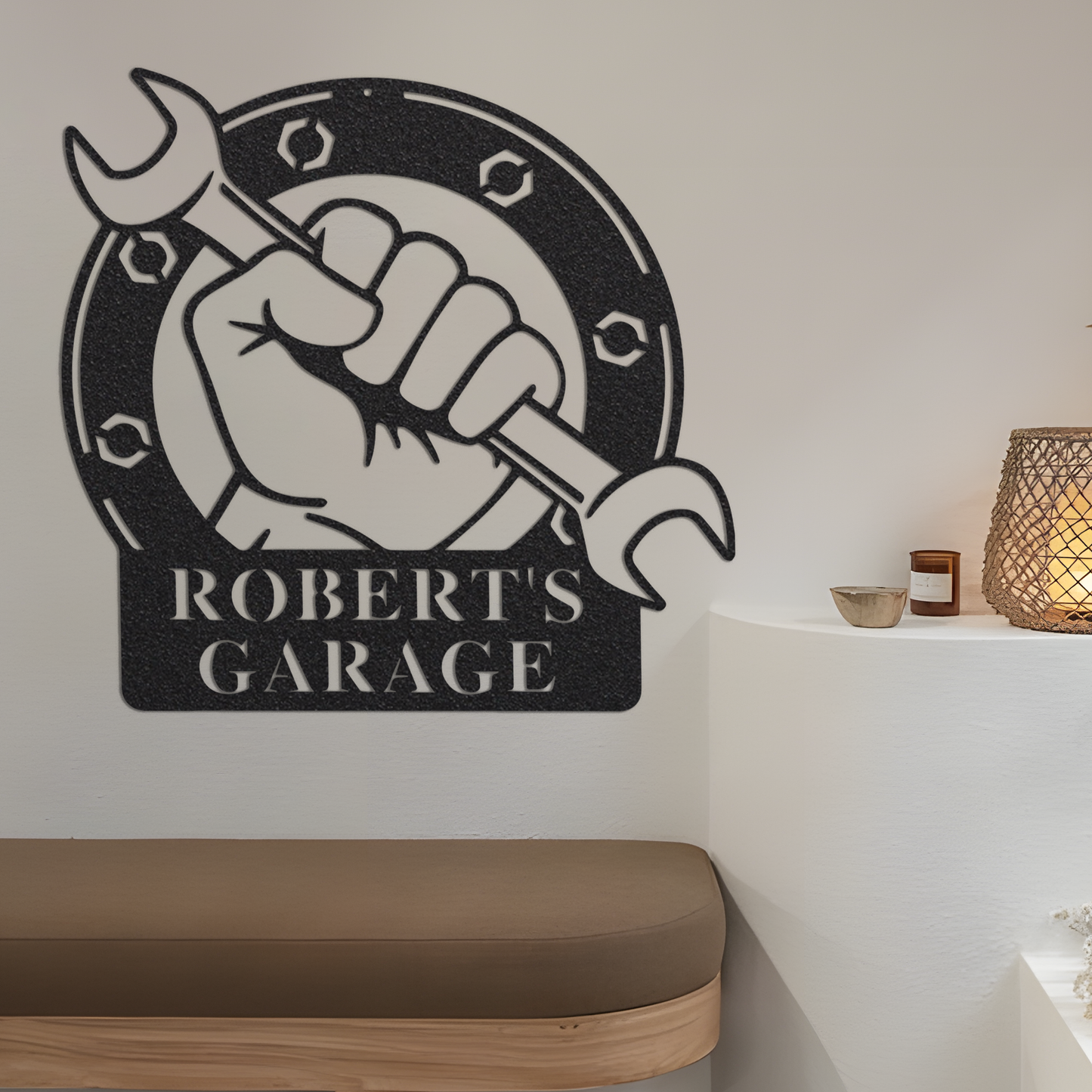 Personalized Garage Sign, Garage Decor, Custom Garage Sign, Metal Sign for Garage, Gift for Dad, Gift for Him, Custom Metal Garage Sign